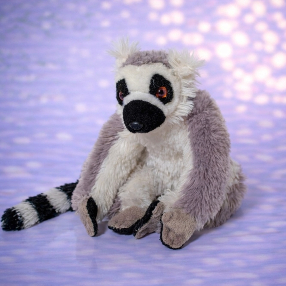 Wild Republic Gray and White Lemur Plush Toy